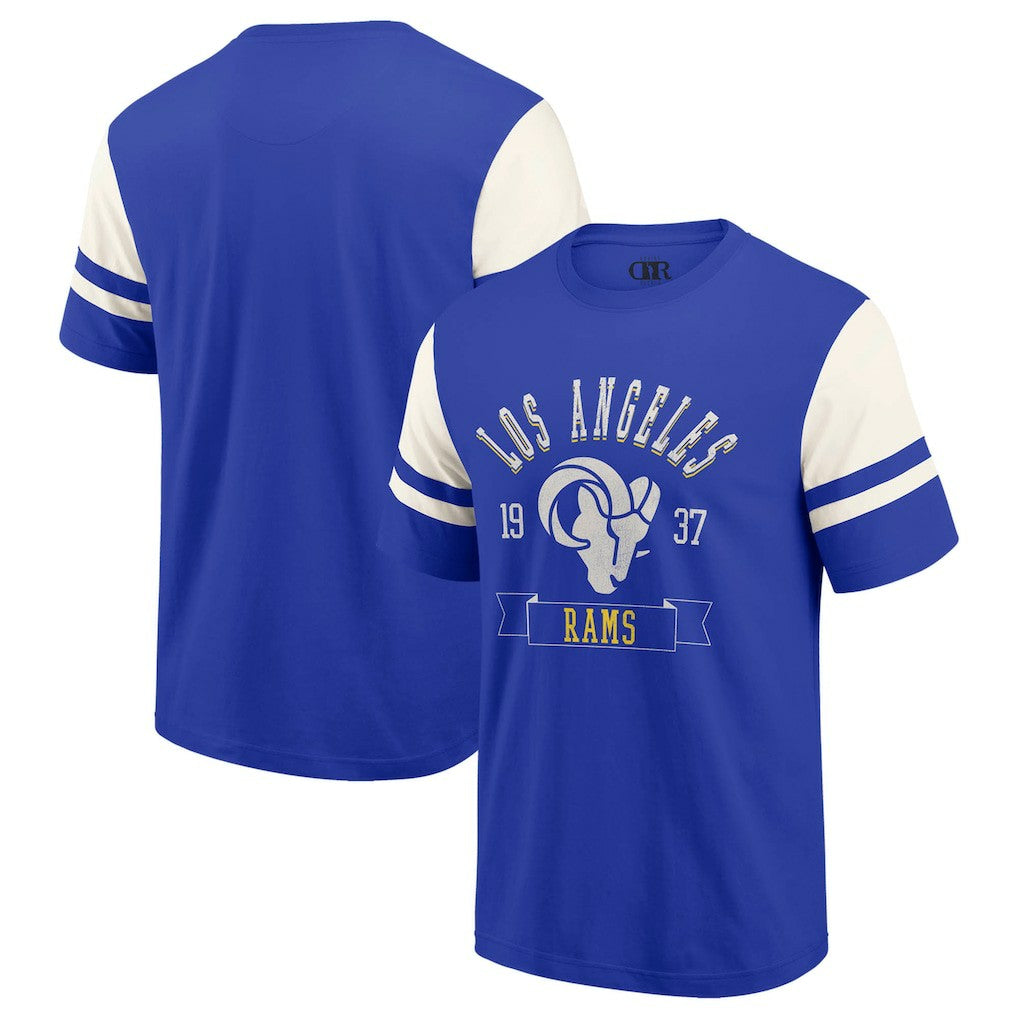 Darius Rucker Collection Football T-Shirt - Los Angeles Rams T-shirts