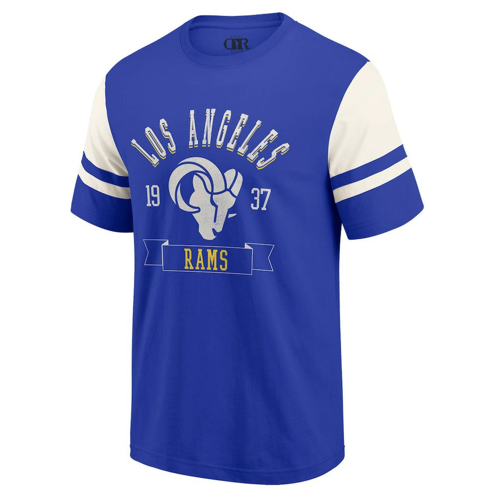 Darius Rucker Collection Football T-Shirt - Los Angeles Rams T-shirts