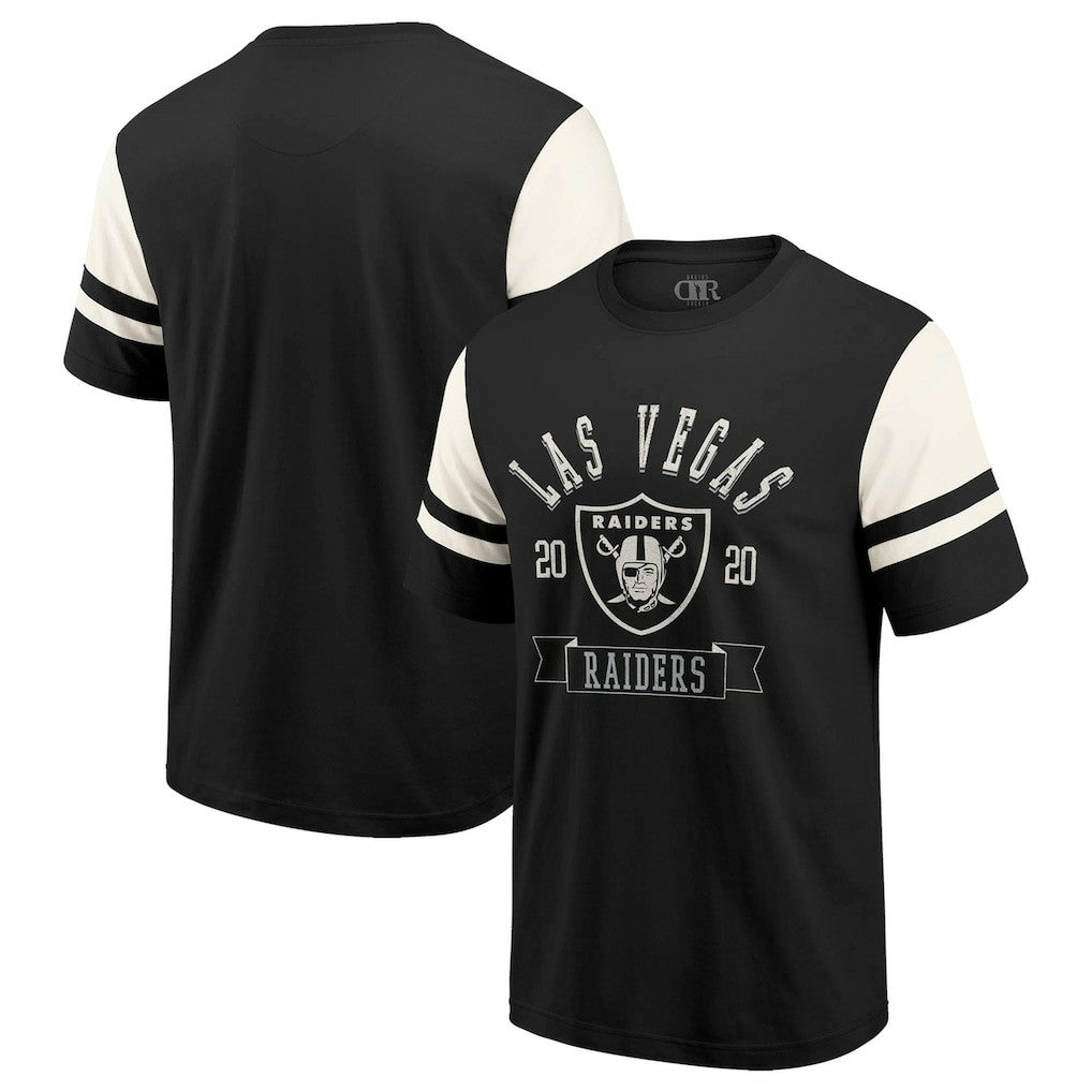 Darius Rucker Collection Football T-Shirt - Las Vegas Raiders T-shirts