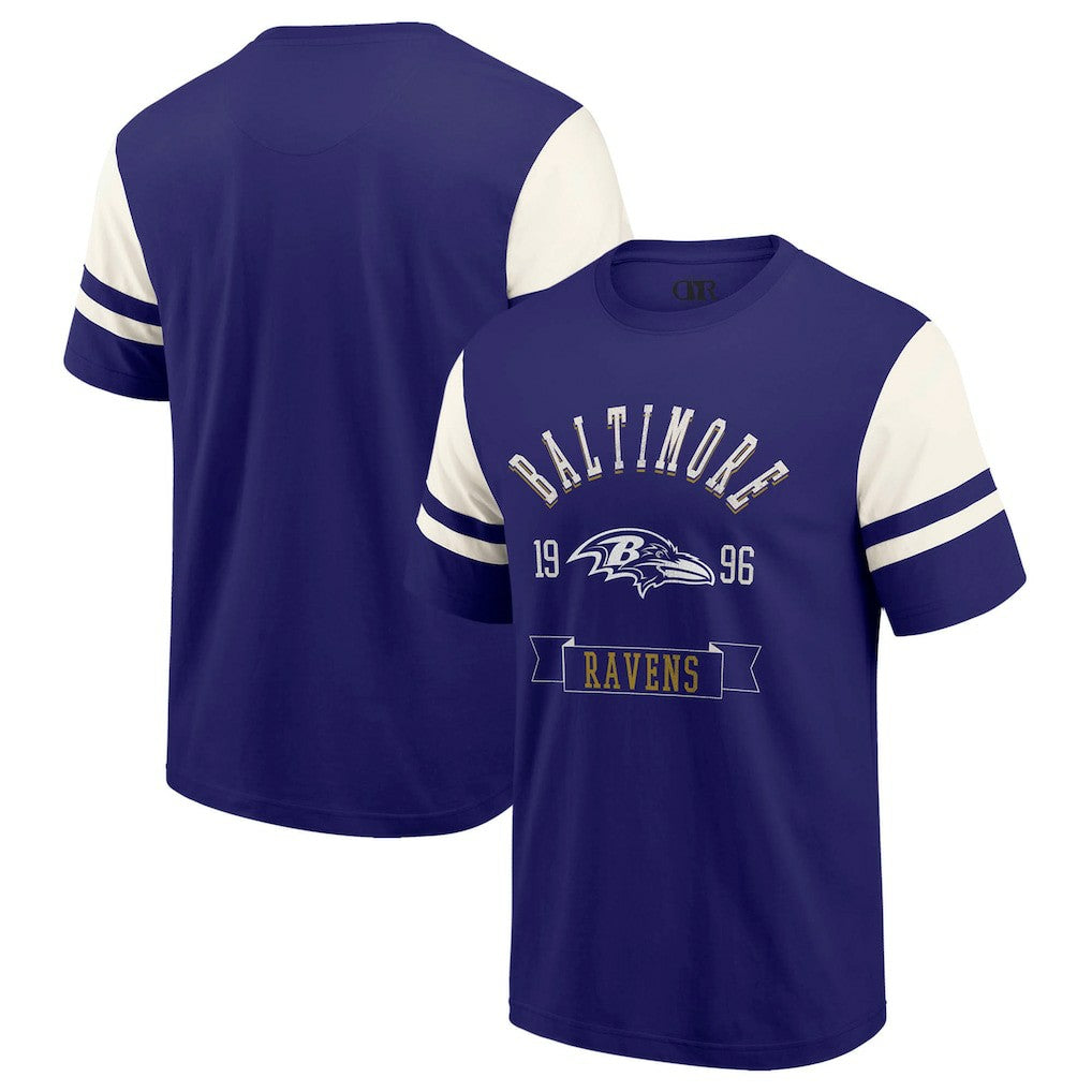 Darius Rucker Collection Football T-Shirt - Baltimore Ravens T-shirts