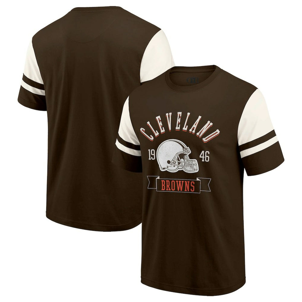 Darius Rucker Collection Football T-Shirt - Cleveland Browns T-shirts