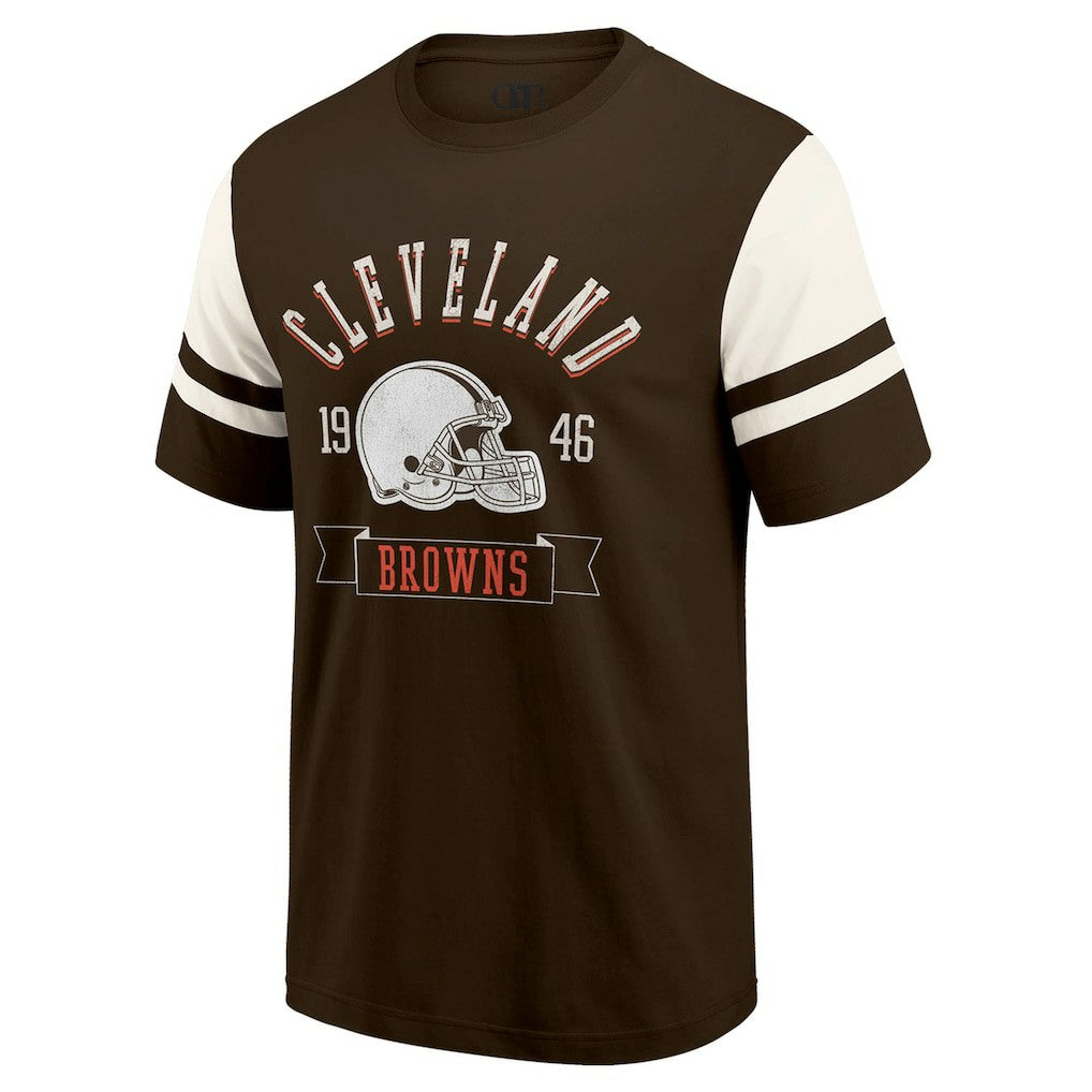 Darius Rucker Collection Football T-Shirt - Cleveland Browns T-shirts