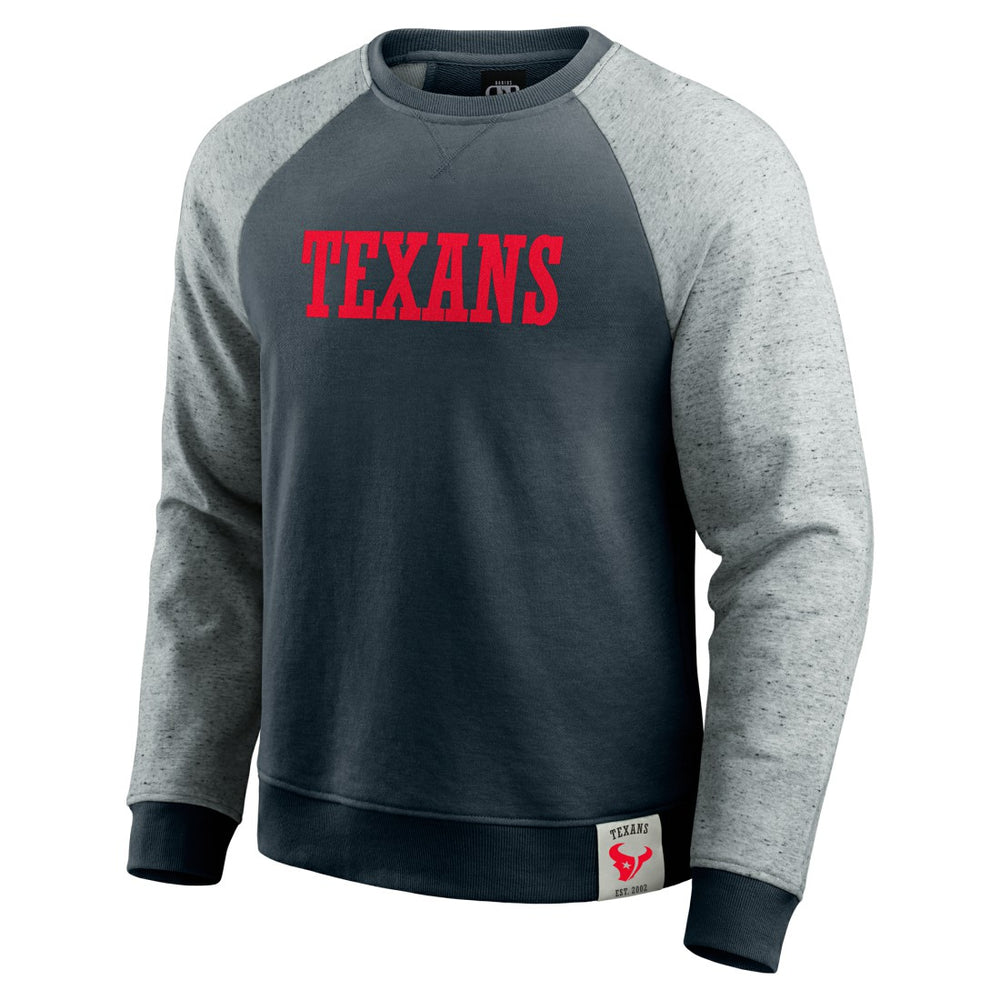 Darius Rucker Collection Colorblock Pullover Sweatshirt - Houston Texans Pullover