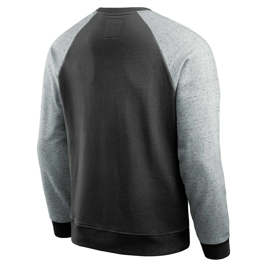 Darius Rucker Collection Colorblock Pullover Sweatshirt - Las Vegas Raiders Pullover