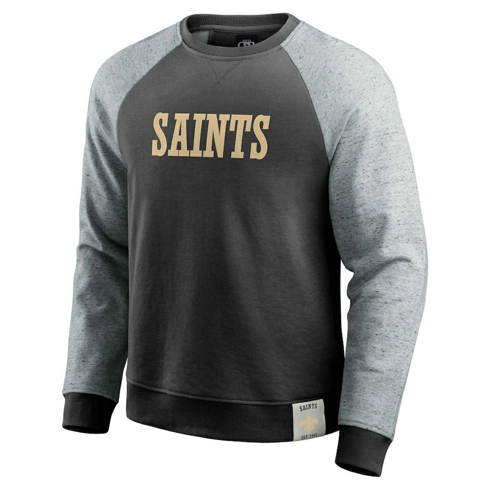 Darius Rucker Collection Colorblock Pullover Sweatshirt - New Orleans Saints Pullover