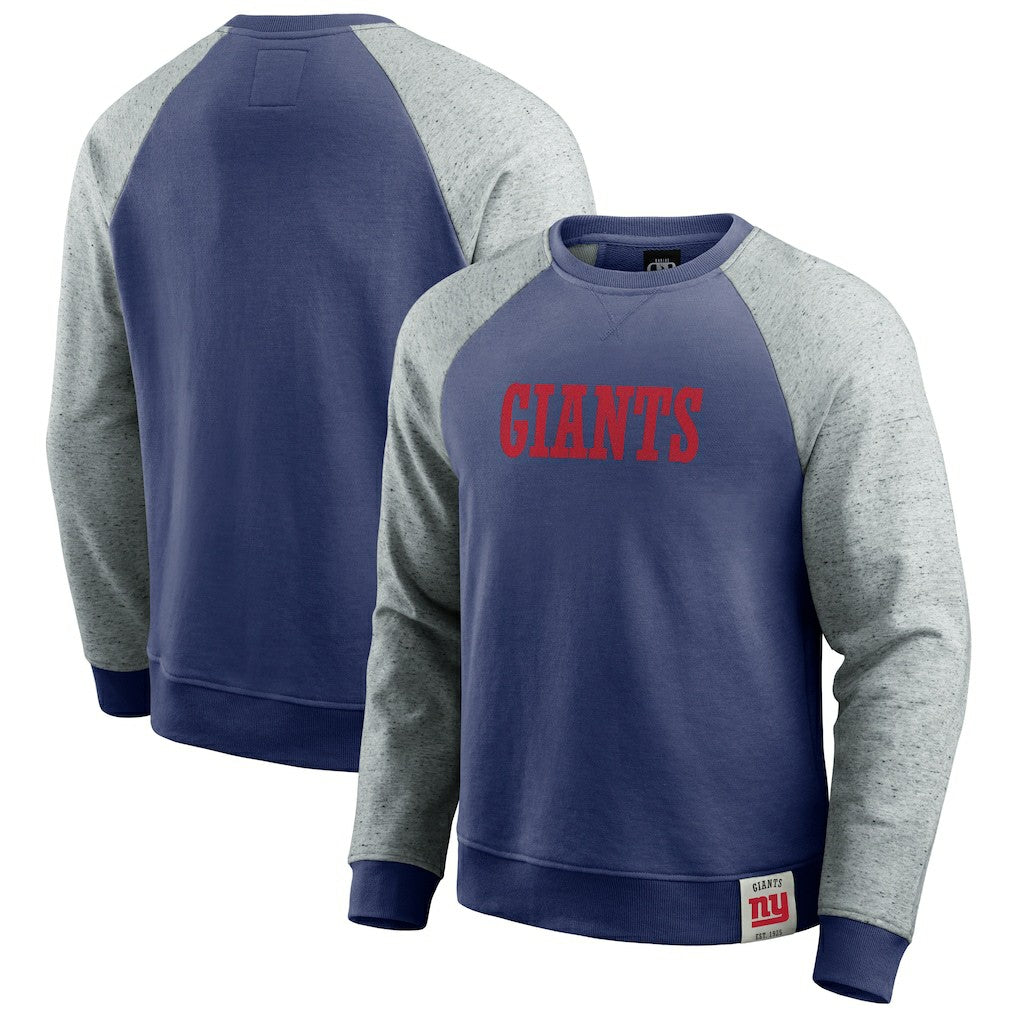 Darius Rucker Collection Colorblock Pullover Sweatshirt - New York Giants Pullover