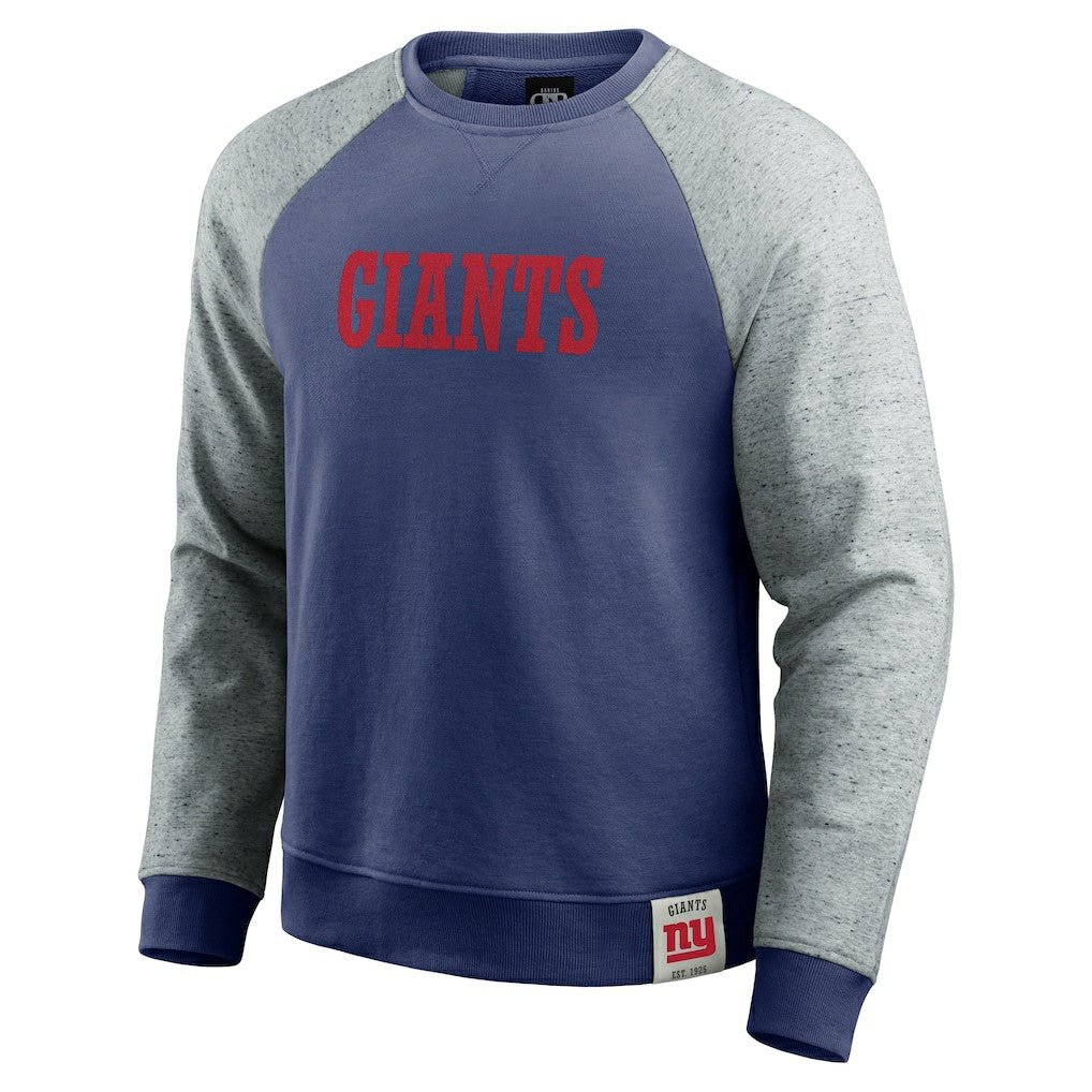 Darius Rucker Collection Colorblock Pullover Sweatshirt - New York Giants Pullover