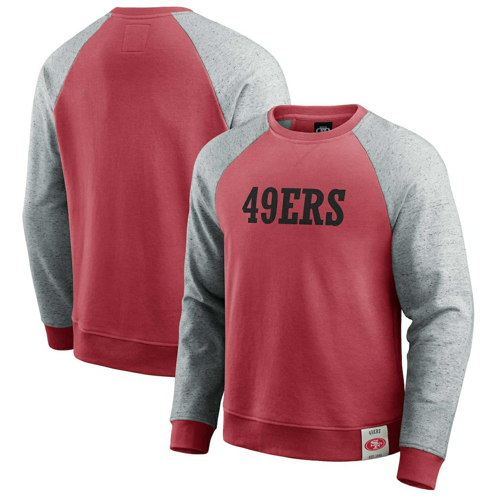 Darius Rucker Collection Colorblock Pullover Sweatshirt - San Francisco 49ers Pullover