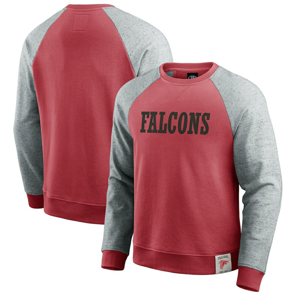 Darius Rucker Collection Colorblock Pullover Sweatshirt - Atlanta Falcons Pullover