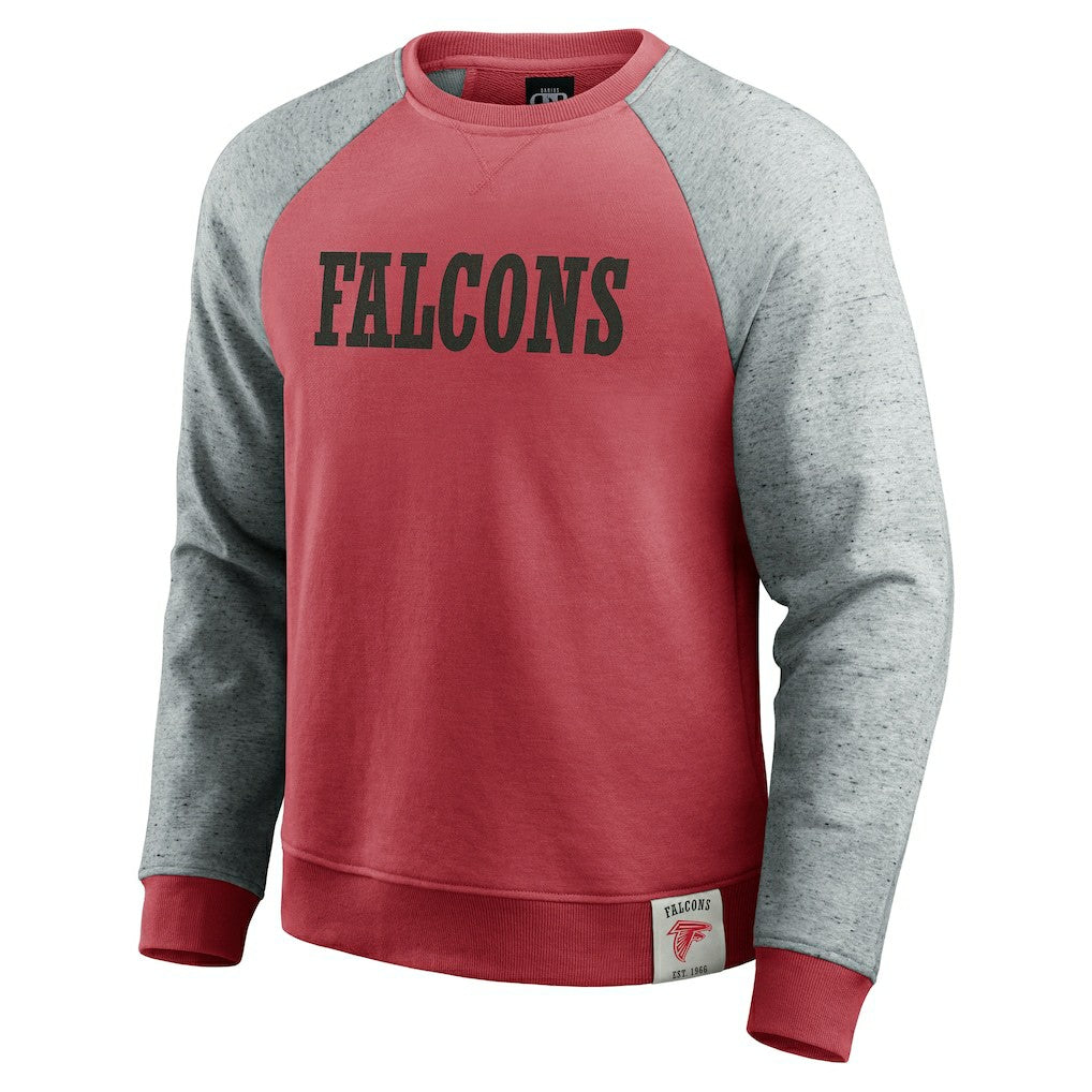 Darius Rucker Collection Colorblock Pullover Sweatshirt - Atlanta Falcons Pullover