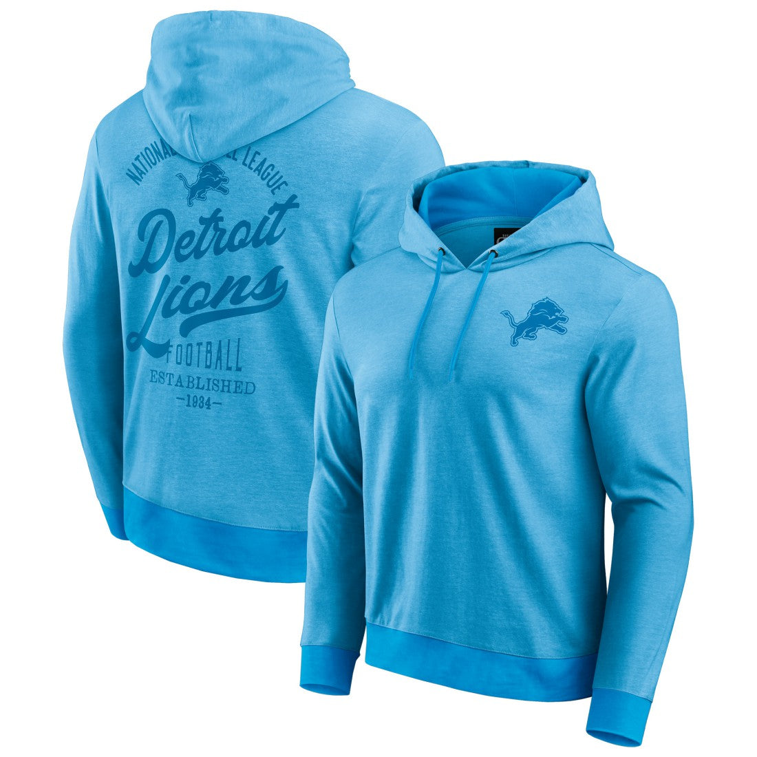 Darius Rucker Collection Tonal Knit Pullover Hoodie - Detroit Lions Hoodies