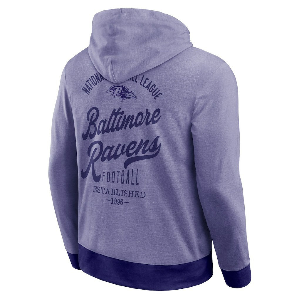 Darius Rucker Collection Tonal Knit Pullover Hoodie - Baltimore Ravens Hoodies