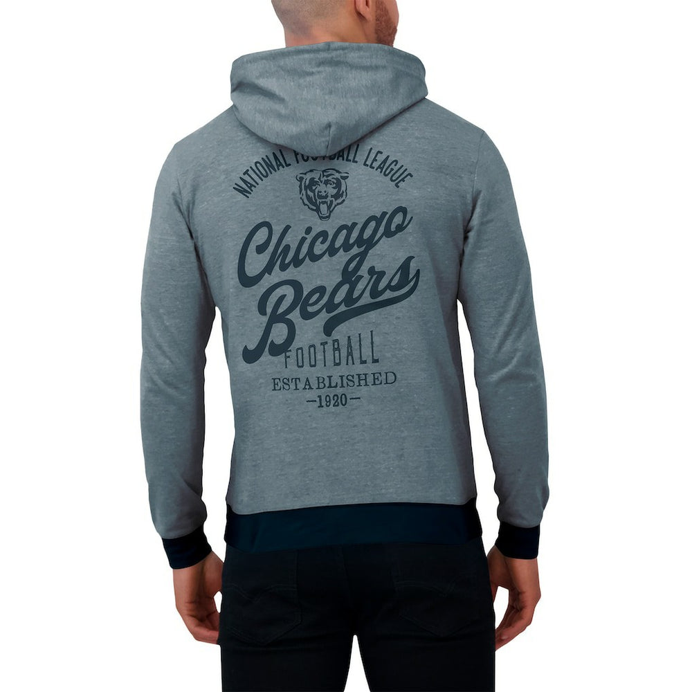 Darius Rucker Collection Tonal Knit Pullover Hoodie - Chicago Bears Hoodies
