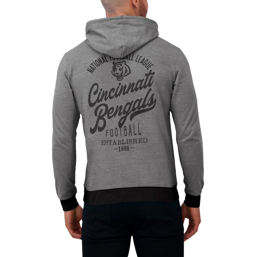 Darius Rucker Collection Tonal Knit Pullover Hoodie - Cincinnati Bengals Hoodies