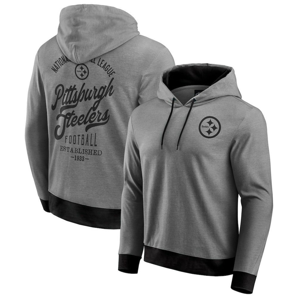 Darius Rucker Collection Tonal Knit Pullover Hoodie - Pittsburgh Steelers Hoodies