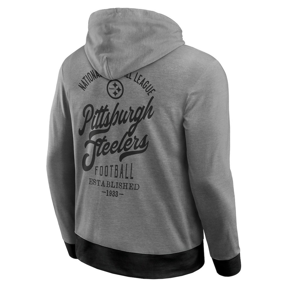 Darius Rucker Collection Tonal Knit Pullover Hoodie - Pittsburgh Steelers Hoodies