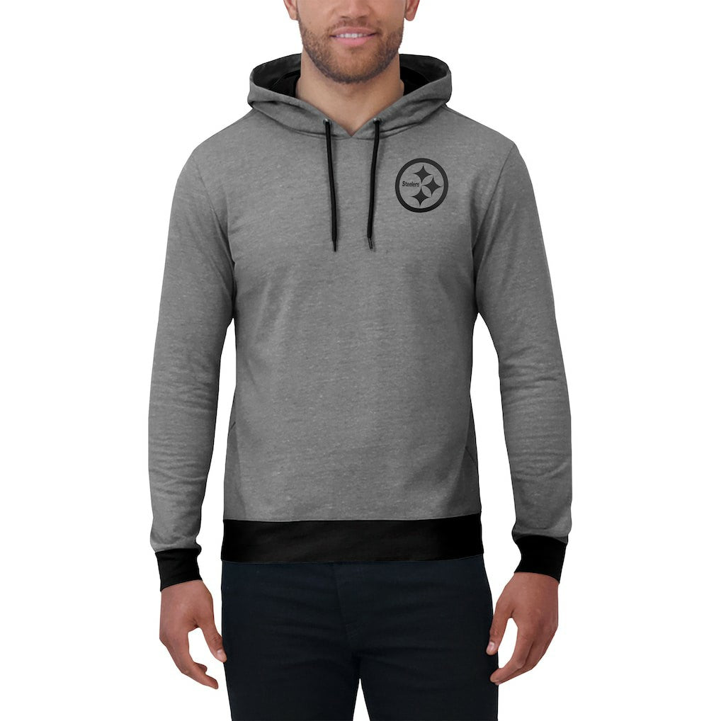 Darius Rucker Collection Tonal Knit Pullover Hoodie - Pittsburgh Steelers Hoodies