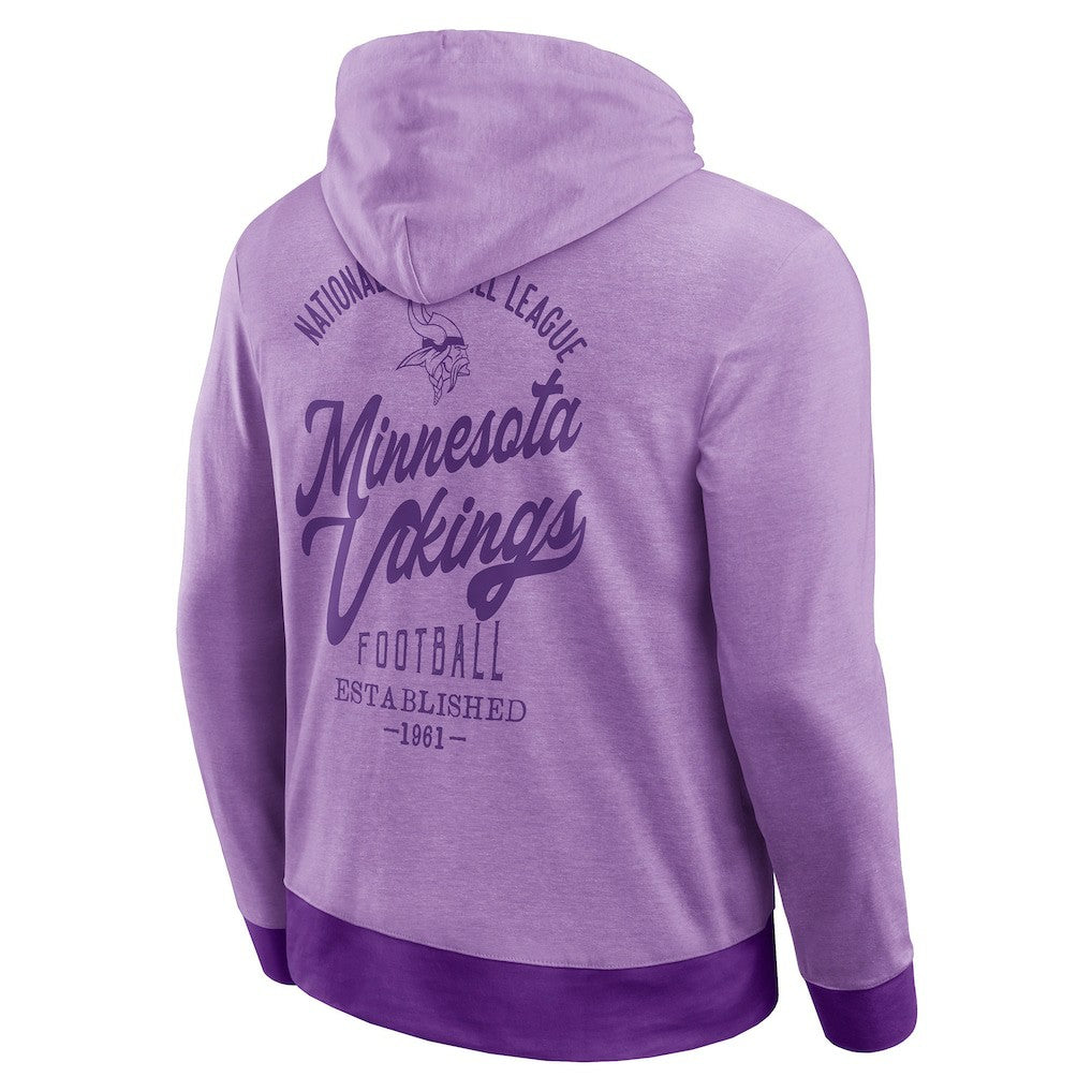 Darius Rucker Collection Tonal Knit Pullover Hoodie - Minnesota Vikings Hoodies