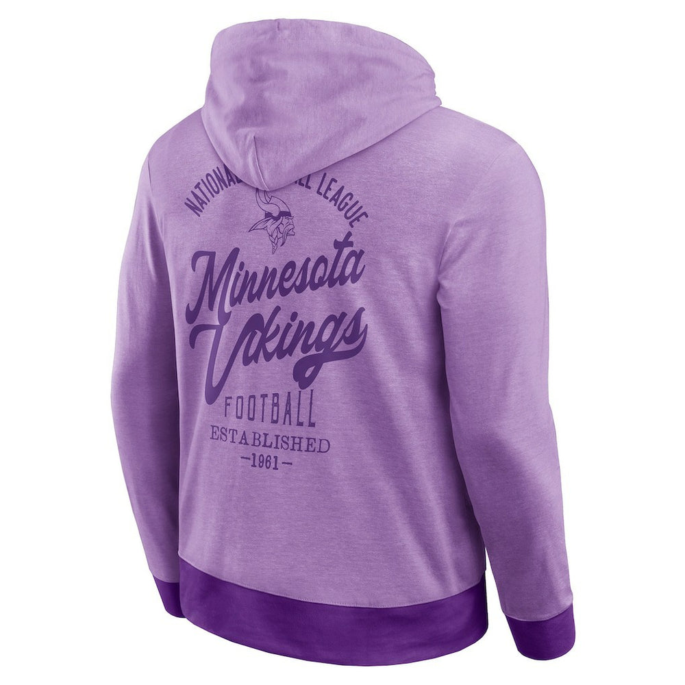 Darius Rucker Collection Tonal Knit Pullover Hoodie - Minnesota Vikings Hoodies
