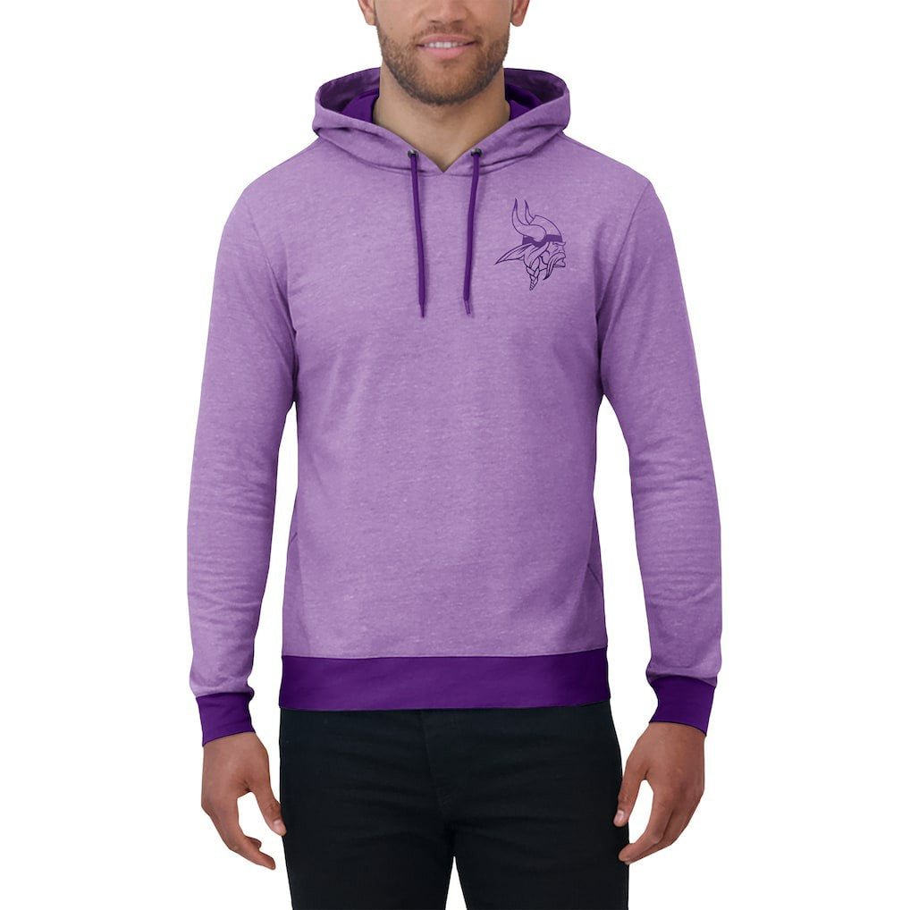 Darius Rucker Collection Tonal Knit Pullover Hoodie - Minnesota Vikings Hoodies