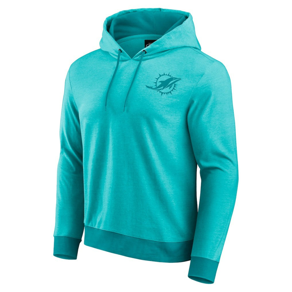 Darius Rucker Collection Tonal Knit Pullover Hoodie - Miami Dolphins Hoodies