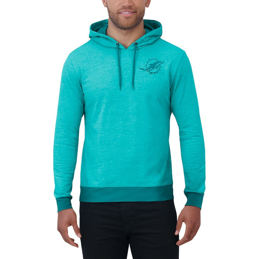 Darius Rucker Collection Tonal Knit Pullover Hoodie - Miami Dolphins Hoodies