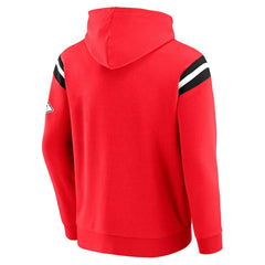 Darius Rucker Collection Football Washed Pullover Hoodie - Kansas City Chiefs Hoodies