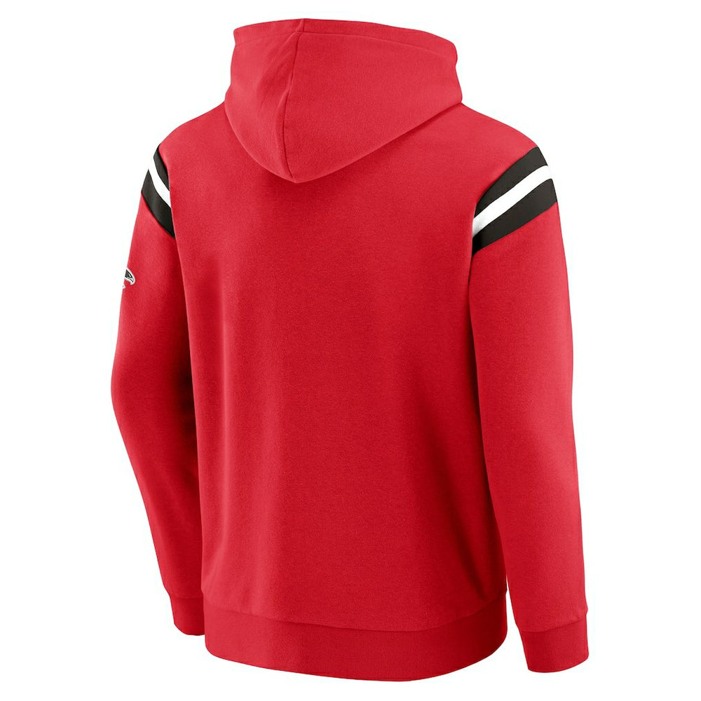Darius Rucker Collection Football Washed Pullover Hoodie - Atlanta Falcons Hoodies