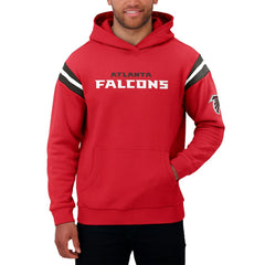 Darius Rucker Collection Football Washed Pullover Hoodie - Atlanta Falcons Hoodies