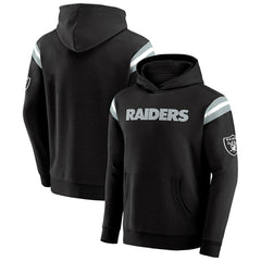 Darius Rucker Collection Football Washed Pullover Hoodie - Las Vegas Raiders Hoodies