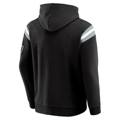 Darius Rucker Collection Football Washed Pullover Hoodie - Las Vegas Raiders Hoodies