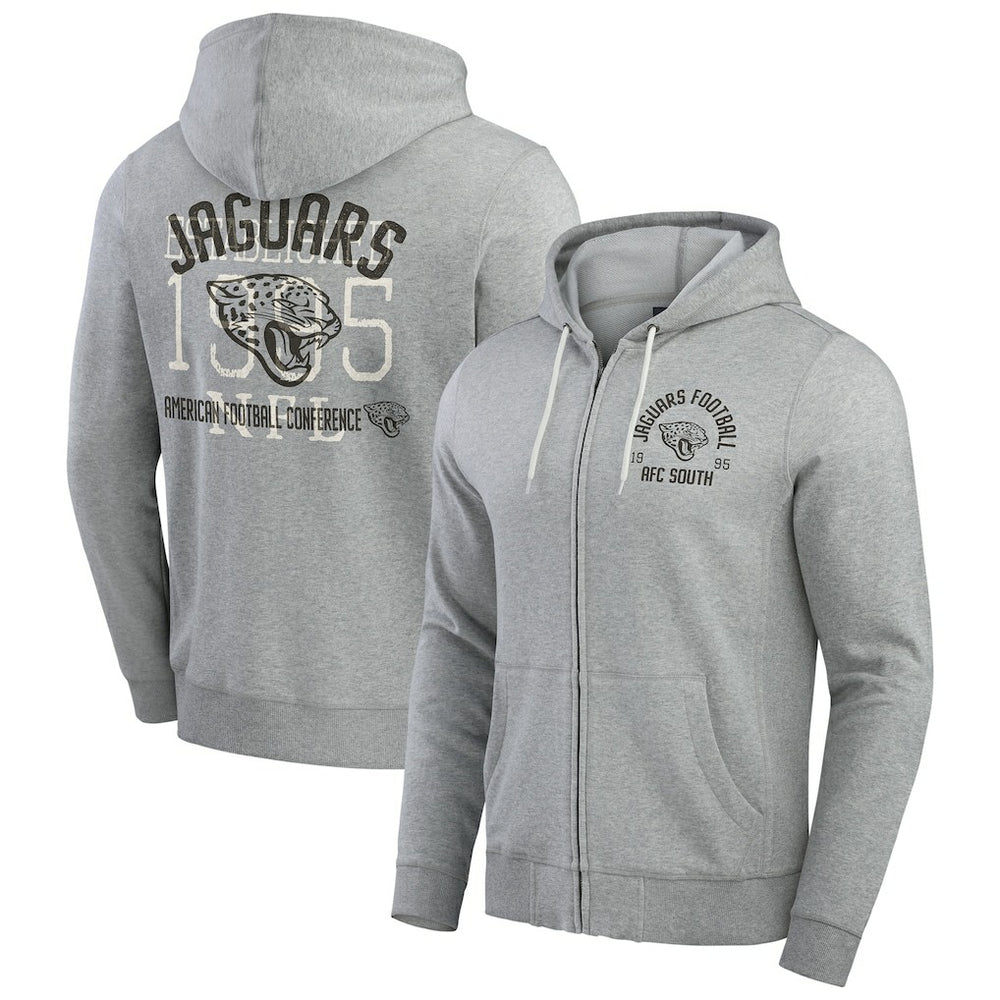 Darius Rucker Collection Vintage Stripe Full-Zip Hoodie - Jacksonville Jaguars Hoodies