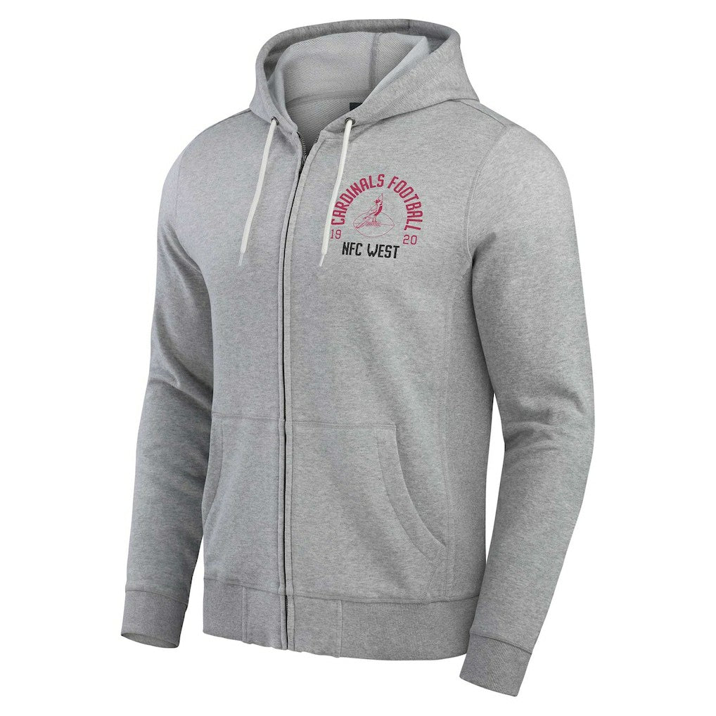 Darius Rucker Collection Vintage Stripe Full-Zip Hoodie - Arizona Cardinals Hoodies