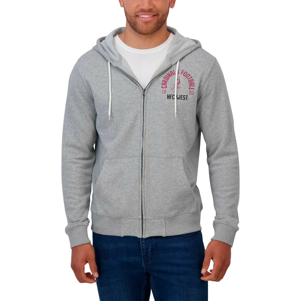 Darius Rucker Collection Vintage Stripe Full-Zip Hoodie - Arizona Cardinals Hoodies