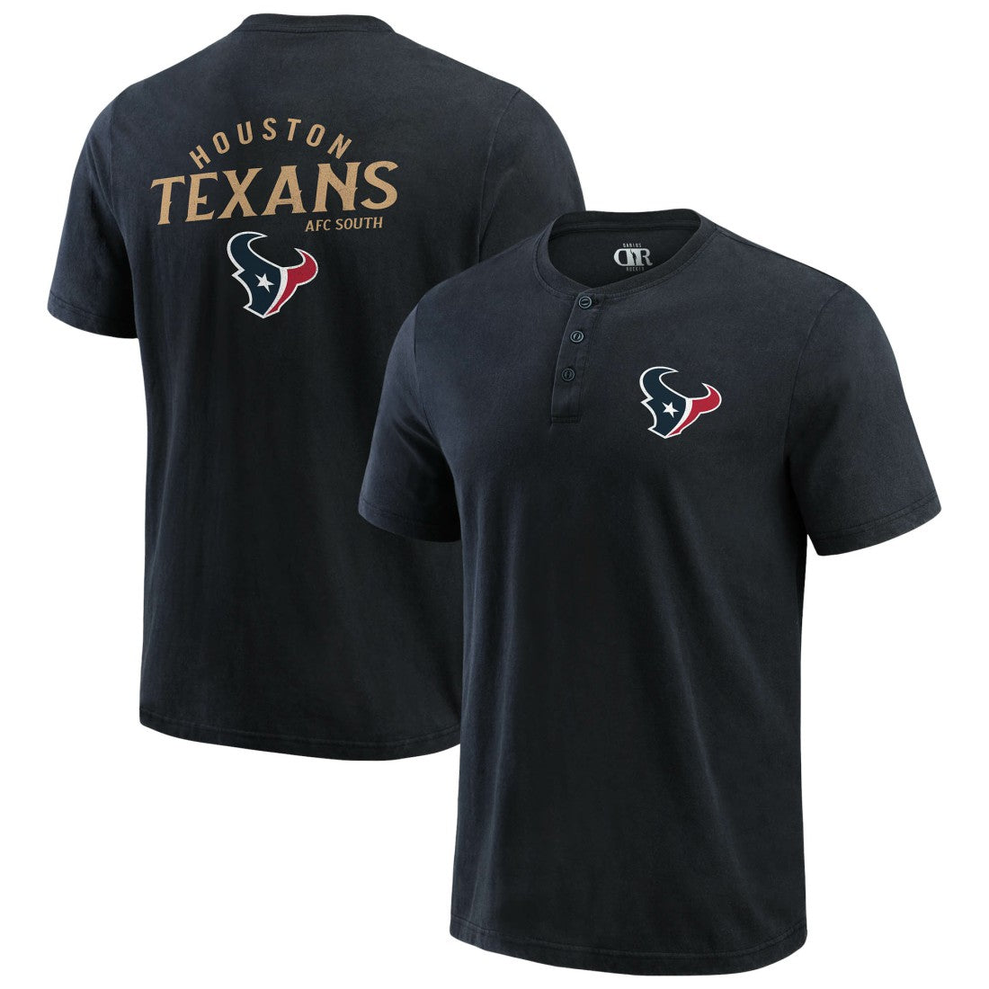 Darius Rucker Collection Washed Henley T-Shirt - Houston Texans T-shirts