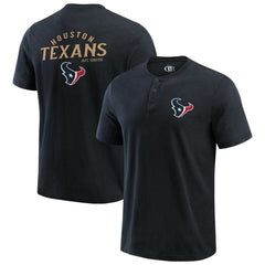 Darius Rucker Collection Washed Henley T-Shirt - Houston Texans T-shirts