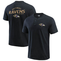 Darius Rucker Collection Washed Henley T-Shirt - Baltimore Ravens T-shirts