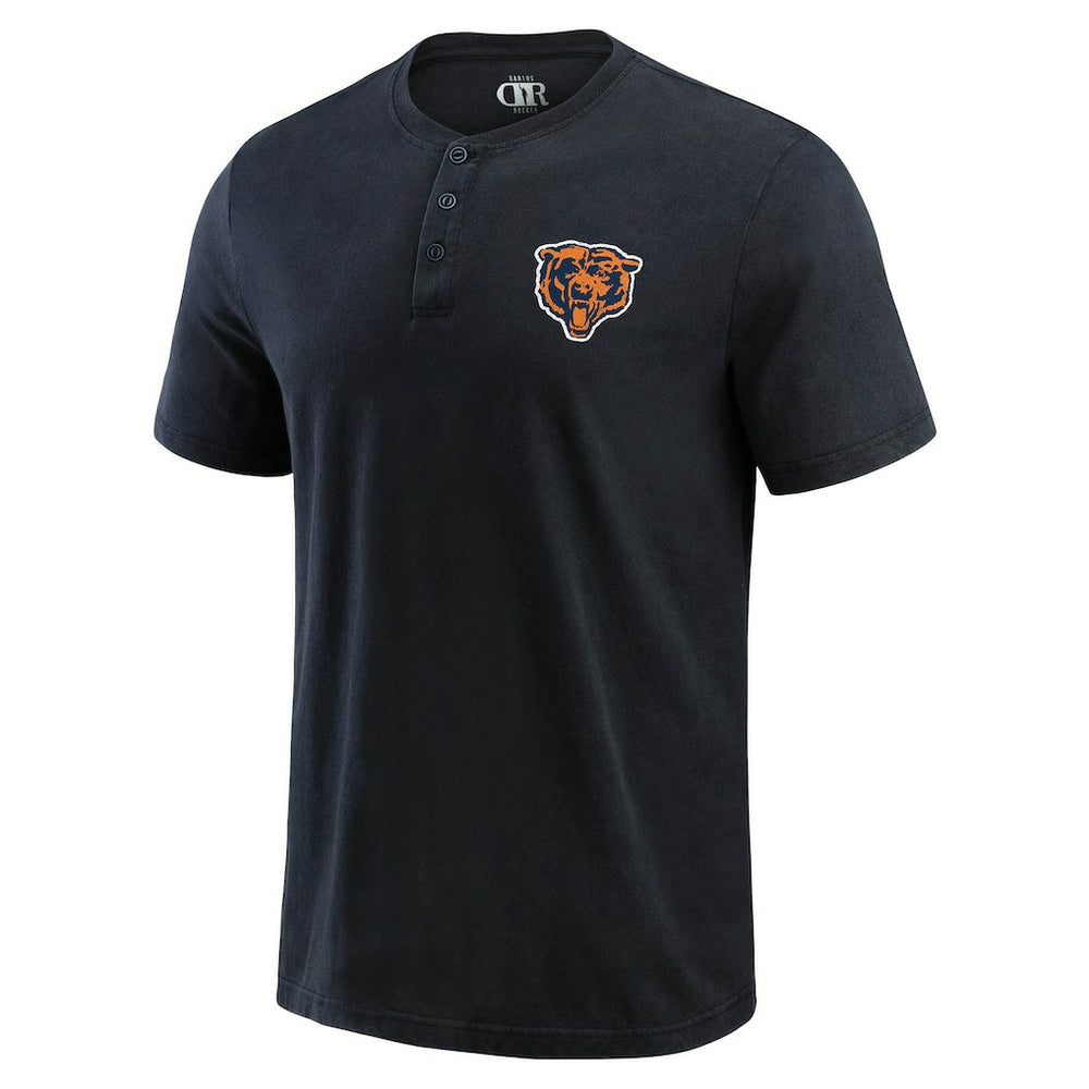 Darius Rucker Collection Washed Henley T-Shirt - Chicago Bears T-shirts
