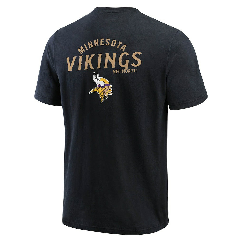 Darius Rucker Collection Washed Henley T-Shirt - Minnesota Vikings T-shirts