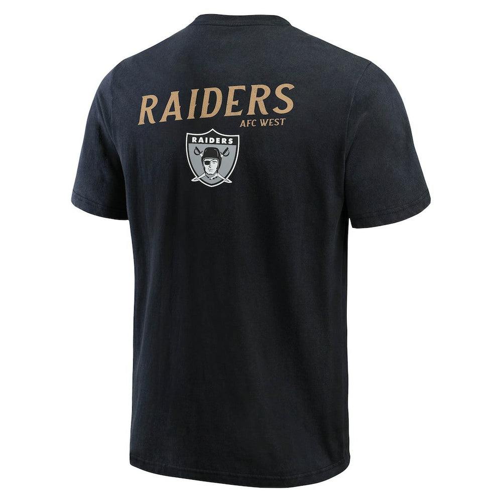 Darius Rucker Collection Washed Henley T-Shirt - Las Vegas Raiders T-shirts