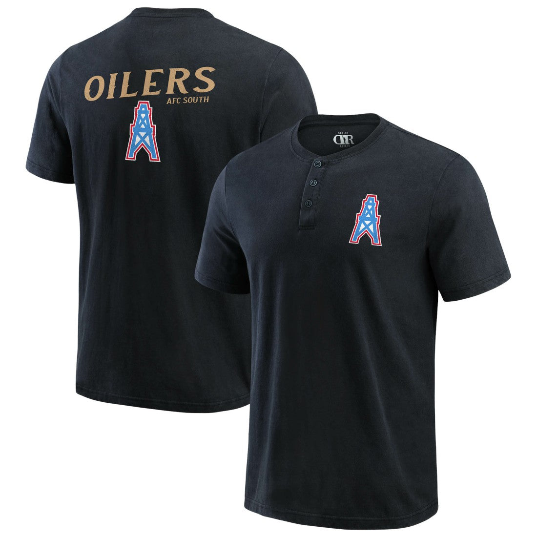 Darius Rucker Collection Washed Henley T-Shirt - Tennessee Titans T-shirts