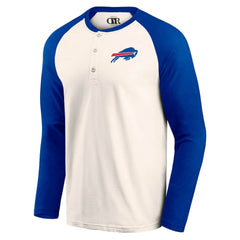 Darius Rucker Collection Raglan Henley T-Shirt - Buffalo Bills T-shirts
