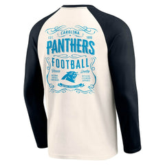 Darius Rucker Collection Raglan Henley T-Shirt - Carolina Panthers T-shirts