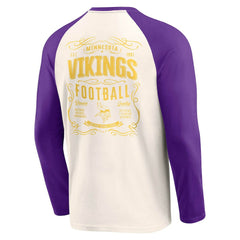 Darius Rucker Collection Raglan Henley T-Shirt - Minnesota Vikings T-shirts