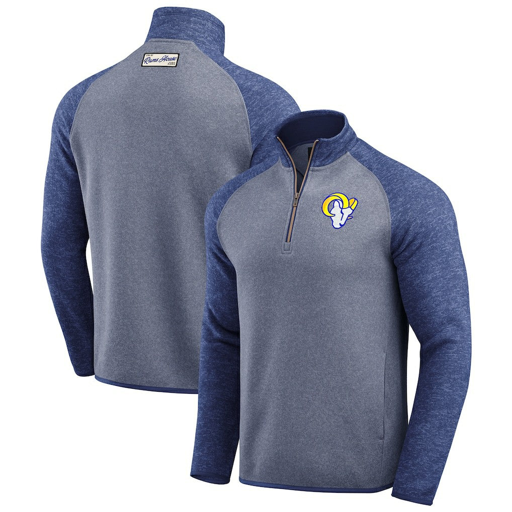 Darius Rucker Collection Tonal Quarter-Zip Jacket - Los Angeles Rams Jackets
