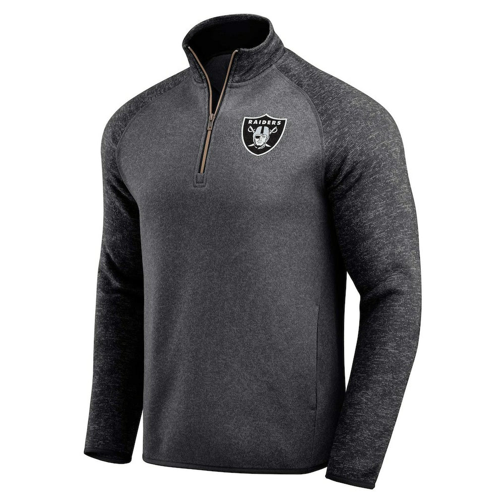 Darius Rucker Collection Tonal Quarter-Zip Jacket - Las Vegas Raiders Jackets