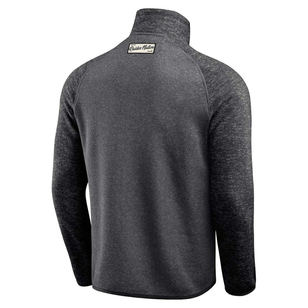 Darius Rucker Collection Tonal Quarter-Zip Jacket - Las Vegas Raiders Jackets