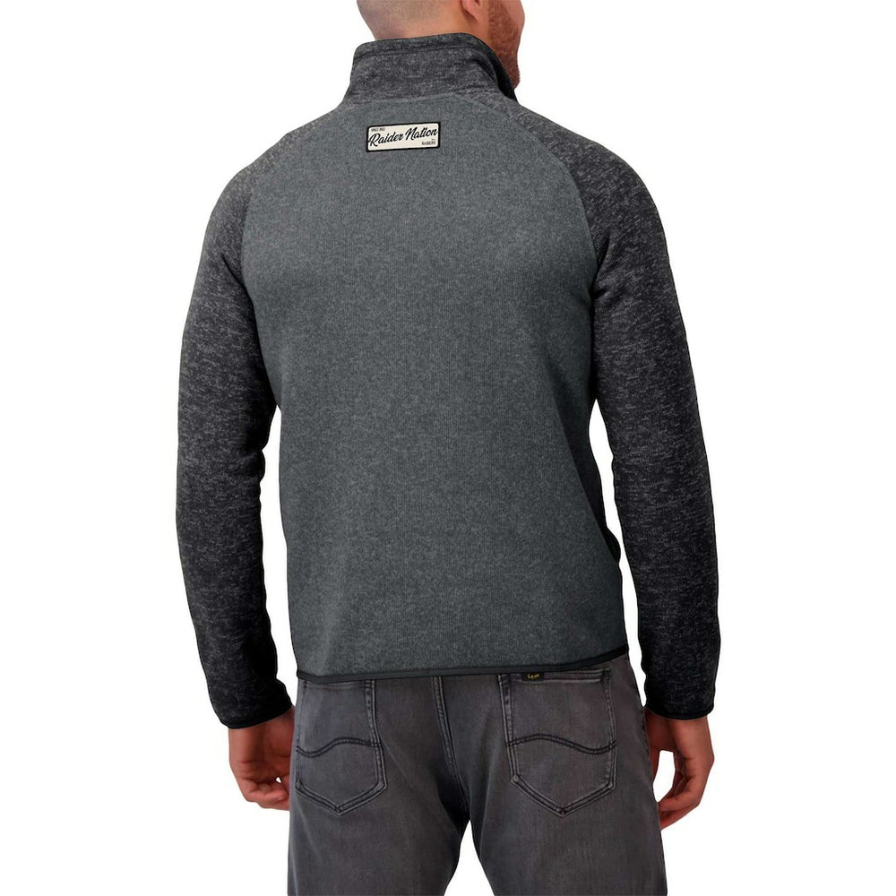 Darius Rucker Collection Tonal Quarter-Zip Jacket - Las Vegas Raiders Jackets