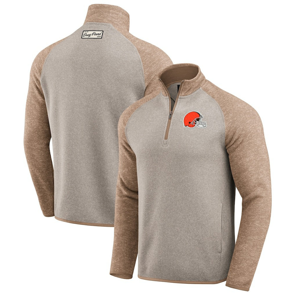 Darius Rucker Collection Tonal Quarter-Zip Jacket - Cleveland Browns Jackets