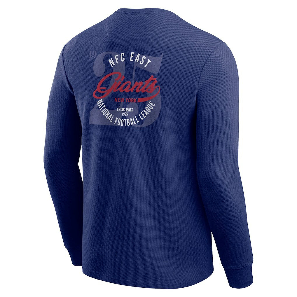 Darius Rucker Collection Washed Waffle-Knit Long Sleeve T-Shirt - New York Giants T-shirts